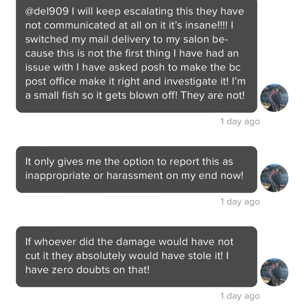 Evidence/threats from seller